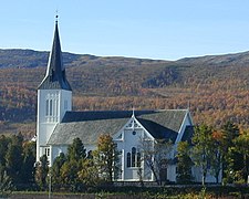 Sortland Church in Sortland Municipality