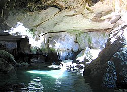 A cave in Kampong Trach