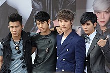 Dino Lee pictured with fellow band members.