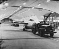 Saab 29 Tunnan in the underground hangar in the 1950s