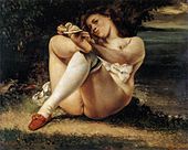 Les Bas Blancs, (Woman with White Stockings), 1864, Barnes Foundation