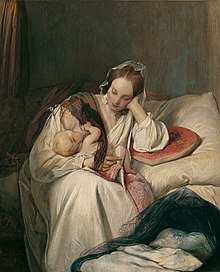 Die Mutterliebe (1839), oil on canvas