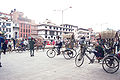 Pedicab driver in Kathmandu near Durbar Square