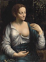 Follower of Leonardo da Vinci, "Flora," 16th century. Oil on panel, 26¾ x 20 in. (68 x 50.8 cm). Private collection, St. Petersburg (Christie's Old Master & British Painting Day Sale, London, 4 July 2012, lot 108).