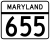 Maryland Route 655 marker