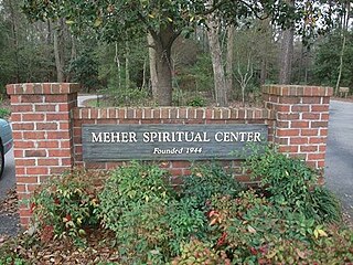 Meher Spiritual Center Entrance in Myrtle Beach, South Carolina, USA