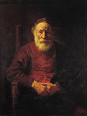 An Old Man in Red (c. 1652–54) at Hermitage Museum in Saint Petersburg, Russia