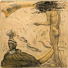 Sjoekungen 2 by John Bauer 1911