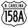 U.S. Highway 158A marker