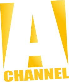A yellow rectangle with a big, bold A cut out of it. Beneath is the word CHANNEL in a thick, compressed sans serif.