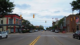 Downtown Clare along Bus. US 10 / 127