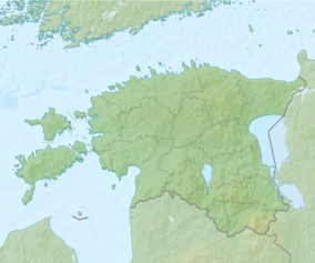 Map showing the location of Kiigumõisa Landscape Conservation Area