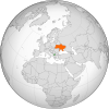 Location map for North Macedonia and Ukraine.