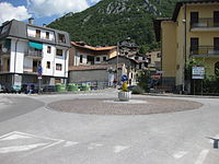 Small roundabout in Barzio, Italy