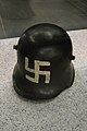 German World War I helmet with swastika used by a member of the Marinebrigade Ehrhardt, a right-wing paramilitary Free Corps, articipating in the Kapp Putsch 1920.