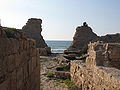 Ashdod-Yam (Ashdod on the Sea), Minat al-Qal'a fort. View towards Sea Gate