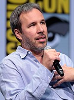 Denis Villeneuve speaking at the 2017 San Diego Comic-Con International in San Diego, California.