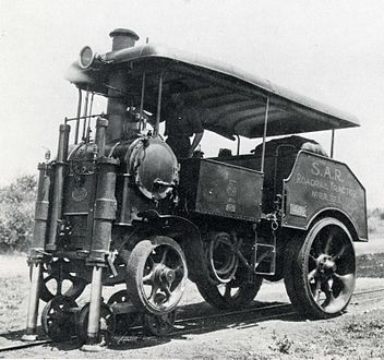 Road-Rail tractor no. RR973, rebuilt from a Yorkshire steam tractor, c. 1924