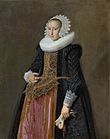 Portrait of Aletta Hanemans (1606–1653), bride of Jacob Olycan, 1625, Mauritshuis.