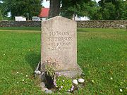Actress Hjördis Petterson's grave.