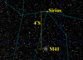 M41 finder chart