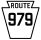 Pennsylvania Route 979 marker
