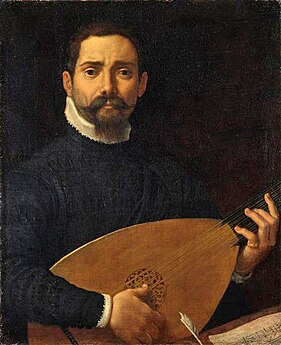 Portrait of a Lute Player by Annibale Carracci, c. 1600 (Dresden)
