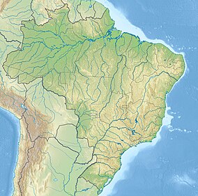 Map showing the location of Tijuca National Park