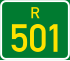Regional route R501 shield