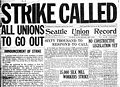 Image 6The front page of the Union Record on the Seattle General Strike of 1919.