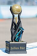 Berlin E-Prix 2023 pole position trophy.