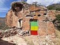 Debre Sema'it rock church on the top of a pinnacle in Ethiopia