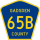 County Road 65B marker