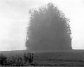 Explosion of the Hawthorn Ridge mine during the first day of the Battle of the Somme