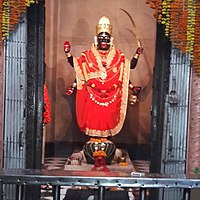View of Shyama Mai Temple Idol Deity Kali Goddess.