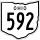 State Route 592 marker