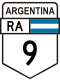 National Route 9 shield}}
