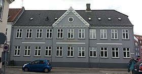 The front of the main building