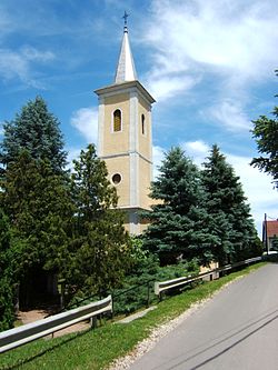 Saint Stephen of Hungary Church (built in 1890) in Zselickislak