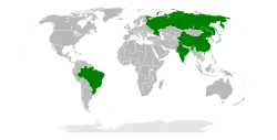 Brazil, Russia, India, and China