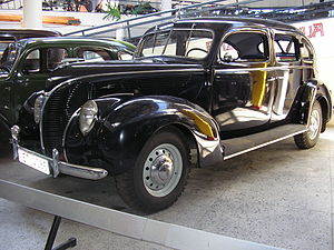 Latvian-assembled 1938 Ford Deluxe Fordor sedan