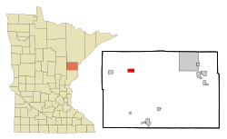 Location of the city of Cromwell within Carlton County, Minnesota