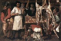 Annibale Carracci (1560–1609), Butcher's Shop (1580)