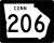 State Route 206 Connector marker