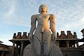 The 57 feet (17 m) high Gommateshwara statue, Shravanabelagola