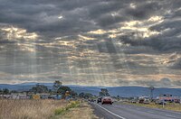 Stretch of Highway between Ipswich and Toowoomba