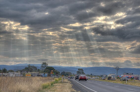 Warrego Highway, looking towards Toowoomba