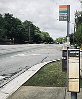 MARTA Bus Stop on Roswell Road