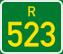 Regional route R523 shield
