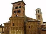 San Tirso in Sahagún, mudéjar or brick romanesque, (León), Spain